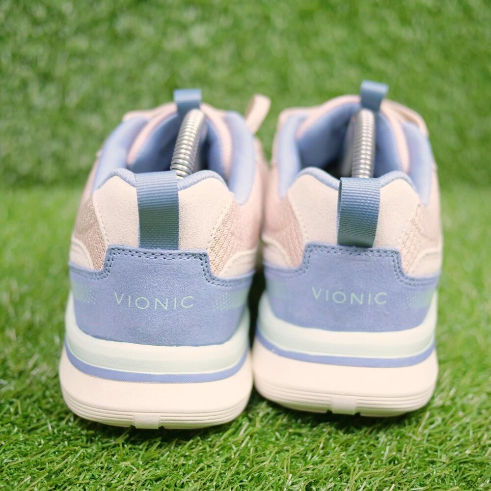 Vionic Walk Parkside Sneaker โ Cameo Rose Suede โ Women's Size 10 - Picture 2 of 8